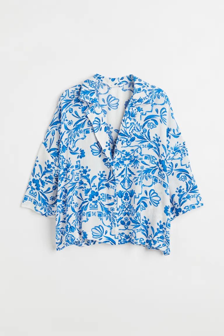 Oversized casual overhemd | H&M (DE, AT, CH, DK, NL, NO, FI)