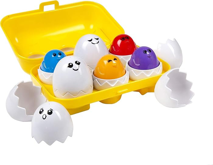Kidoozie Peek N Peep Eggs - Mentally Stimulating Sorting & Stacking Toy for Ages 1 and Up - A Fun... | Amazon (US)