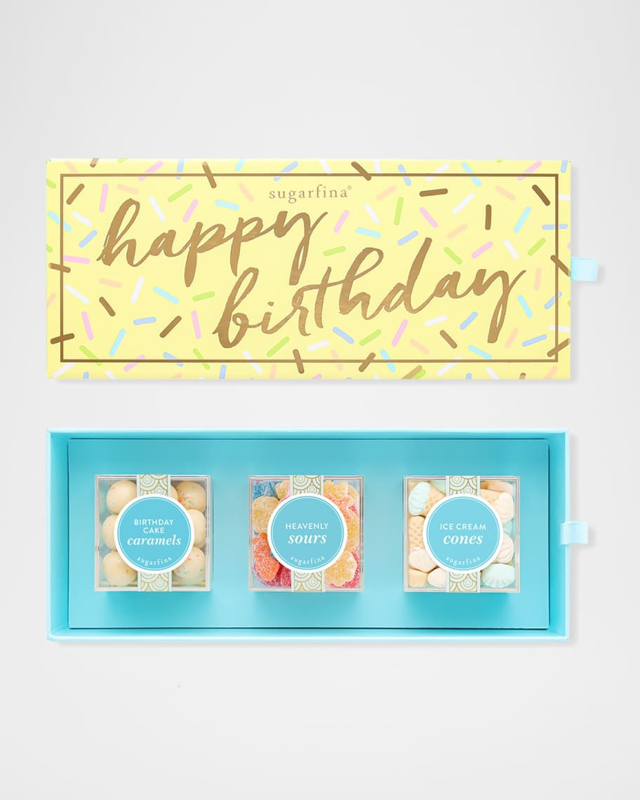 Sugarfina Happy Birthday 3-Piece Candy Bento Box | Neiman Marcus