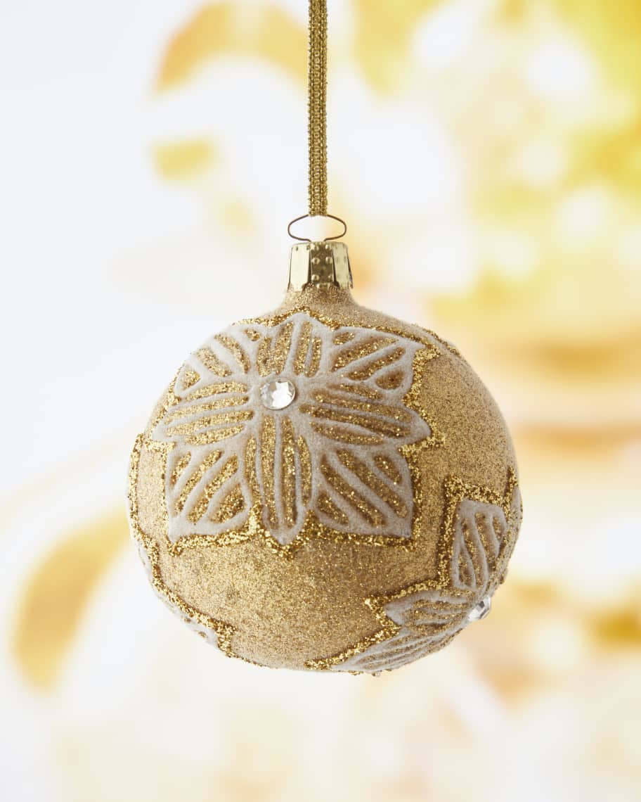 Neiman Marcus Gold Sparkle Bright Christmas Ornament | Horchow