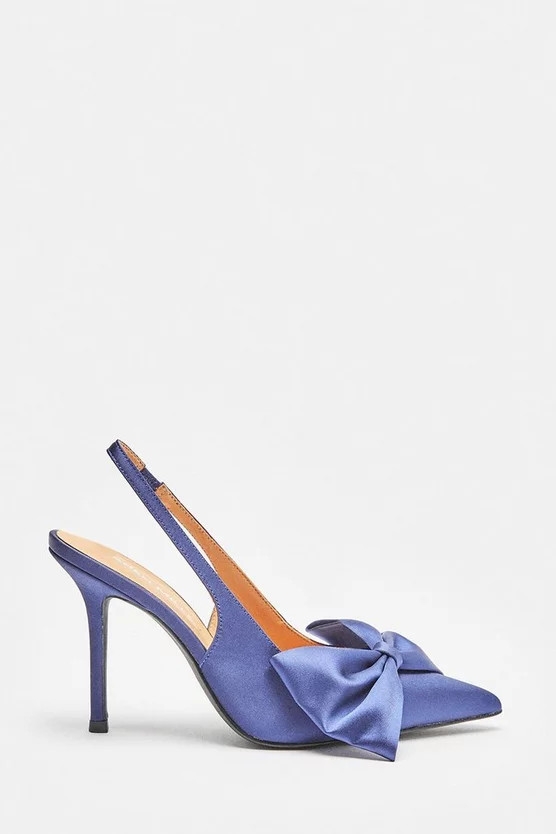 Bow Detail Sling Back Heel | Karen Millen US