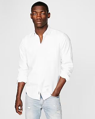 Classic Soft Wash White Oxford Shirt White Men's XXL Tall | Express