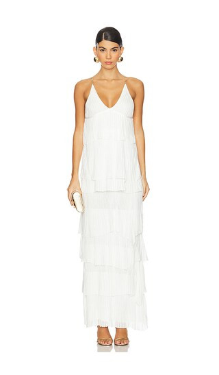 Yira Long Dress in White | Revolve Clothing (Global)
