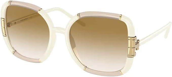 Tory Burch TY9071U Square Sunglasses for Women + BUNDLE With Designer iWear Eyewear Kit | Amazon (US)