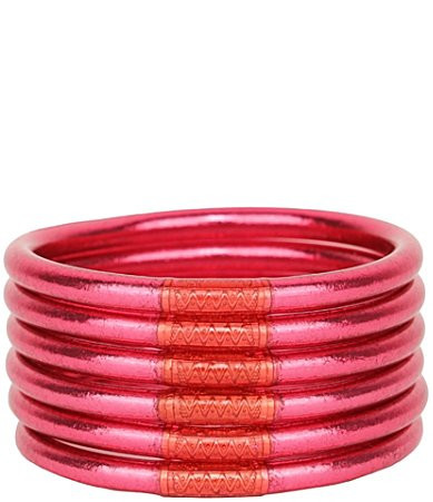 BuDhaGirl Serenity Prayer All Weather Bangles Bracelet Set - L | Dillard's