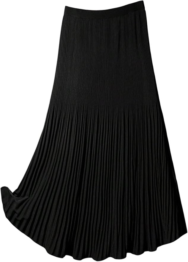 GORGLITTER Women's Plus Size Pleated Maxi Skirt Fall Casual High Waisted Party Business Work Long... | Amazon (US)