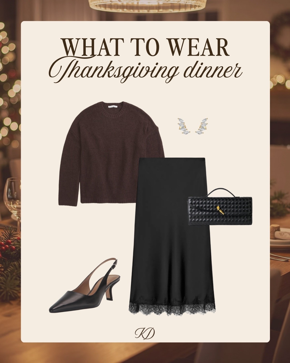 Thanksgiving week outfits: thanksgiving dinner! Skirt has an elastic waistband and doesn’t show wrinkles too easily 

#LTKHoliday #LTKSeasonal #LTKootd