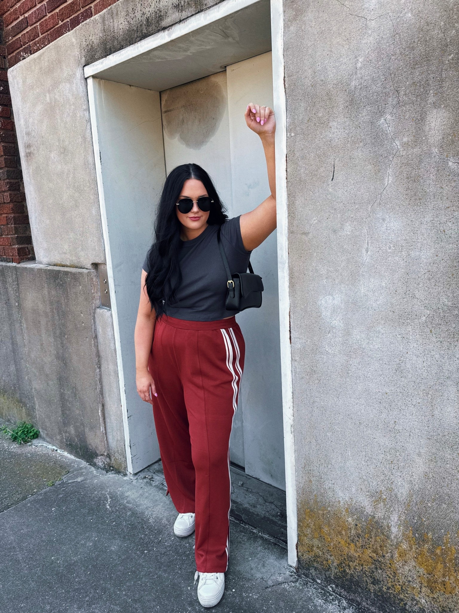 Wearing XL in the tee and size 1 in the pants! Pants and top both on sale today! 

#LTKPlusSize #LTKMidsize #LTKSaleAlert