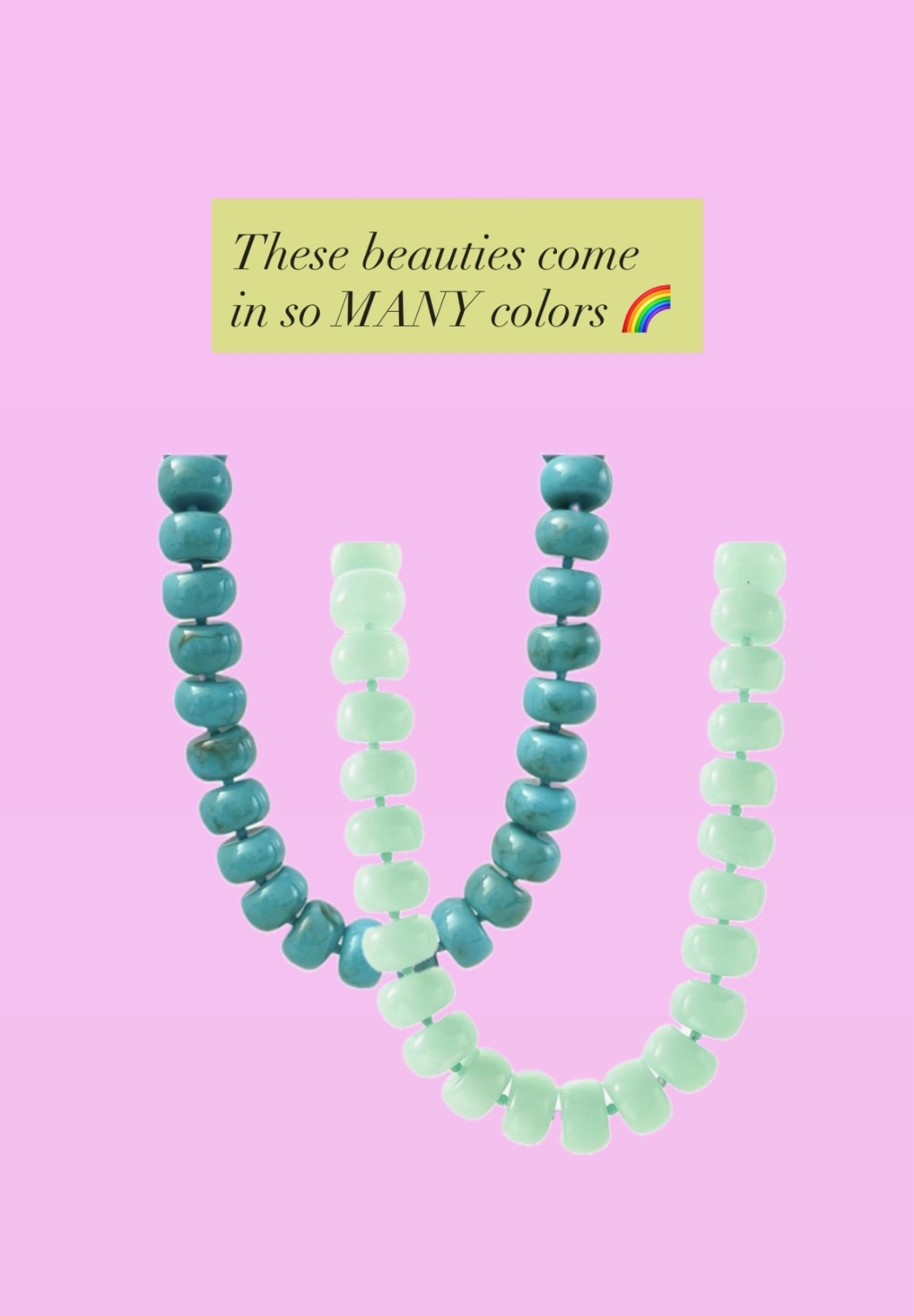 These bold turquoise necklaces are the perfect spring and summer accessories 
