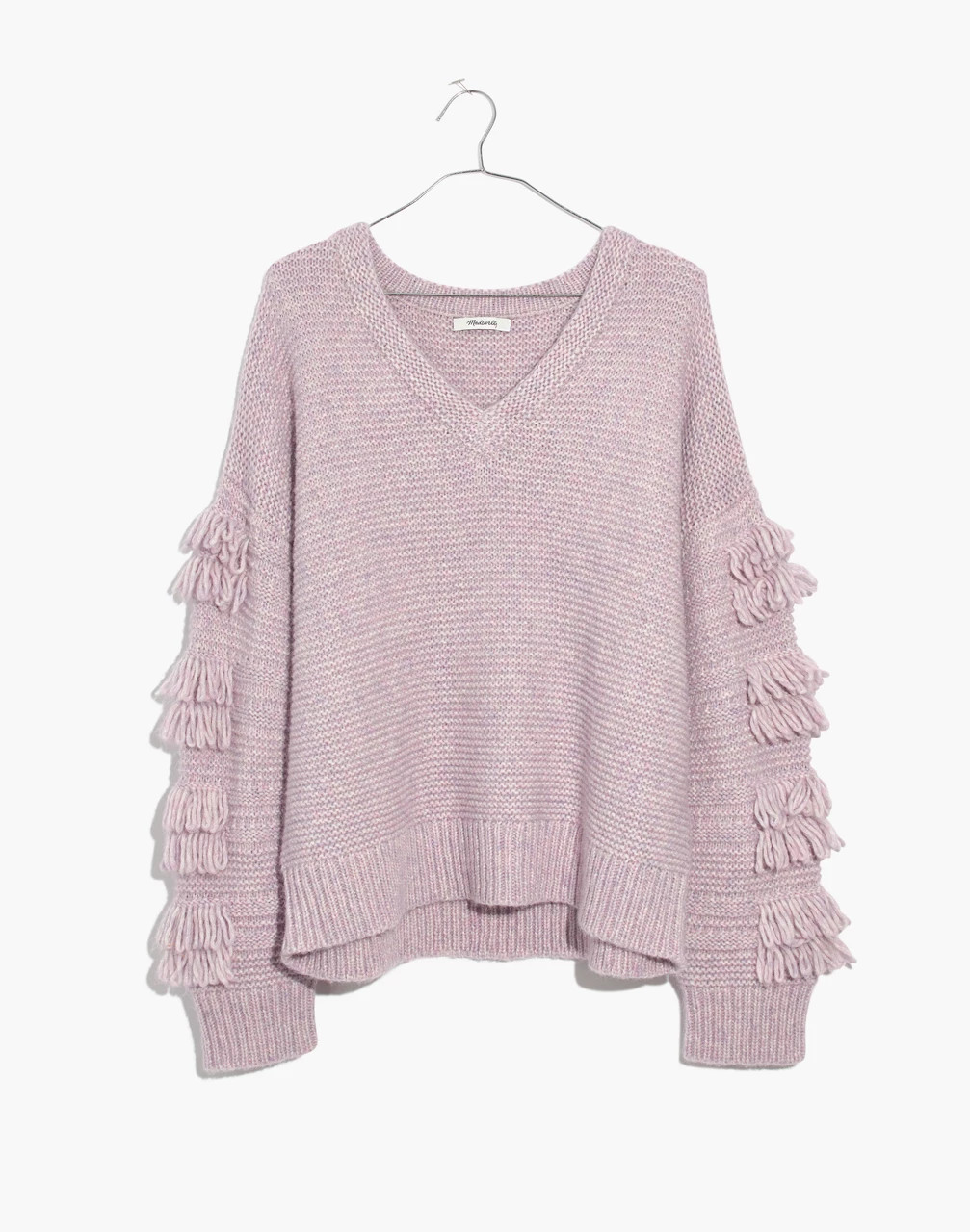 Fringe-Sleeve Pullover Sweater | Madewell