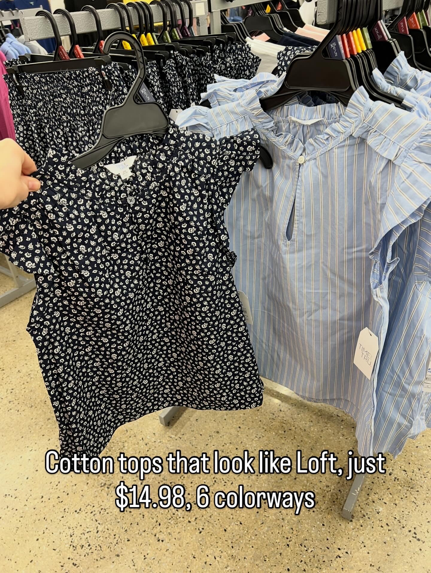 Cotton tops for work or weekend, cute with jeans or trousers. Fit true to size, I’m a small. #walmartfashion 