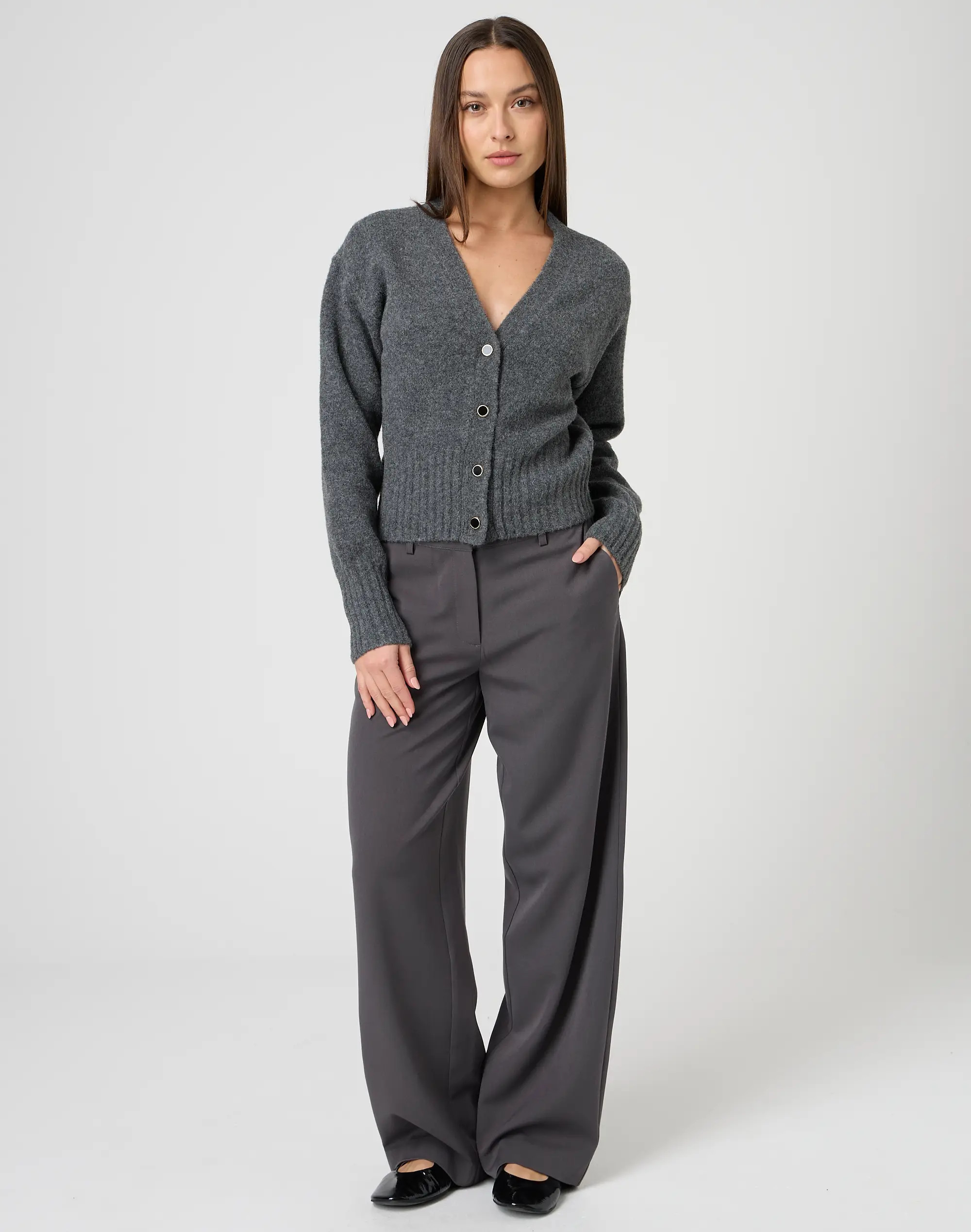 Button Up Crop Knit Cardigan | Glassons (Australia)