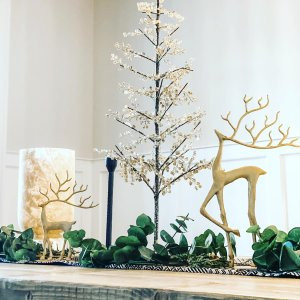 Brass Sculpted Reindeer | Pottery Barn (US)