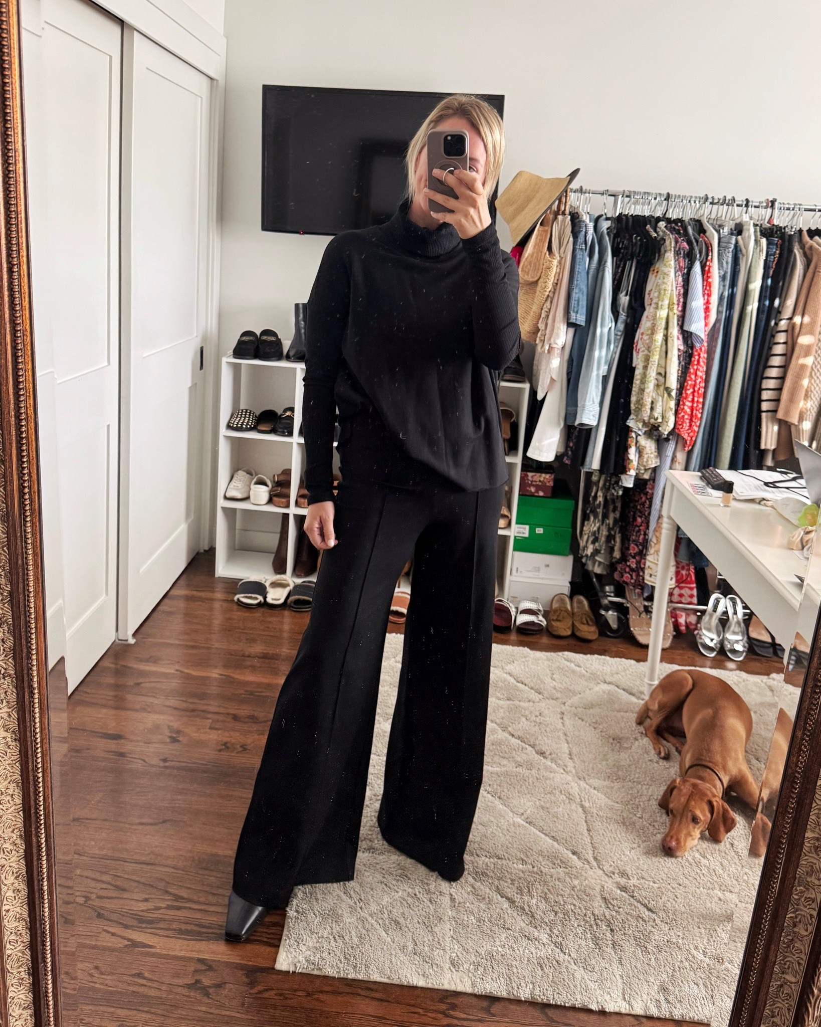 Finally got these Ripley Rader pants hemmed and they are the MOST flattering (and comfortable). Also the fleece-lined turtleneck (with built-in bra coverage) is currently on sale  

#LTKSaleAlert #LTKSeasonal #LTKHoliday