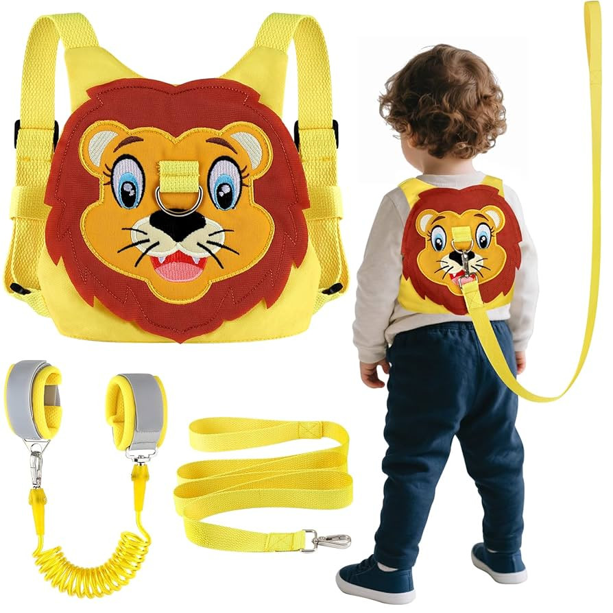 Toddlers Leash + Anti Lost Wrist Link Child Kids Safety Harness Kids Walking Wristband Assistant ... | Amazon (US)