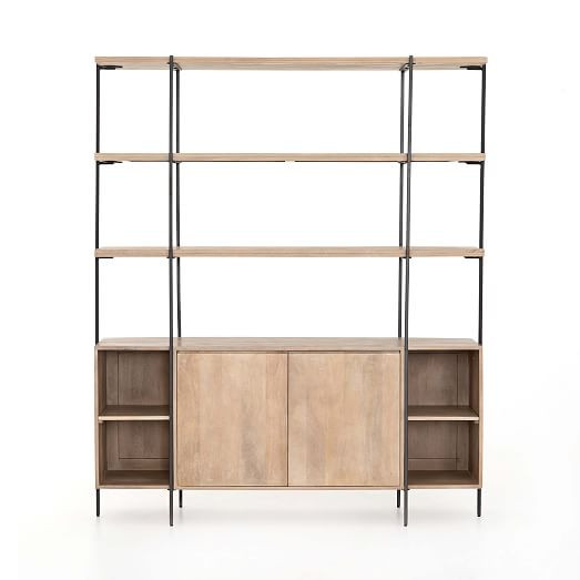 Natural Mango Buffet & Hutch (65") | West Elm (US)