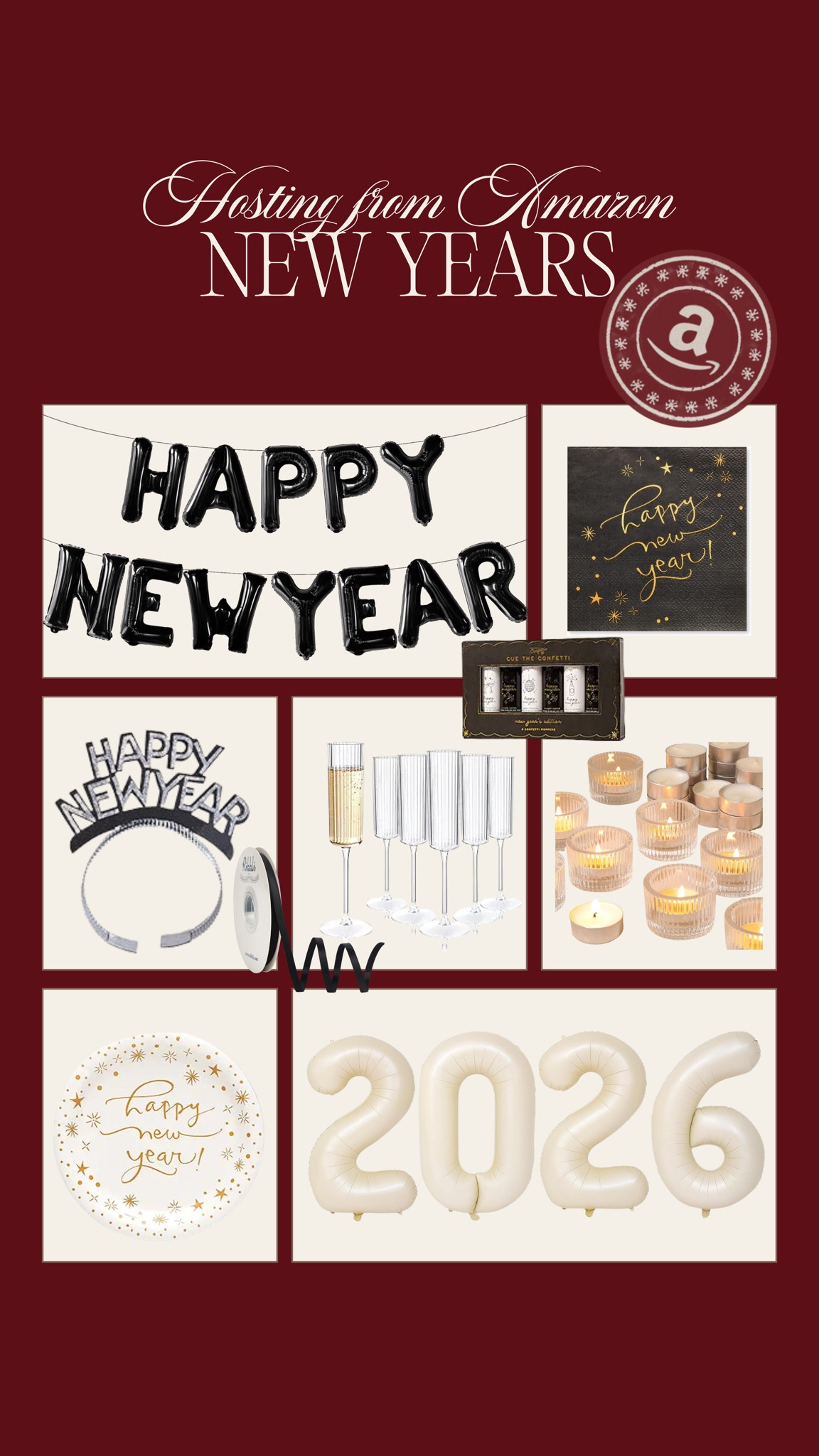 New Year’s Eve party✨ Some cute decor from Amazon!! 

#LTKHome #LTKHoliday