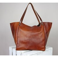 Brown Everyday Tote Bag For Women | Etsy (US)