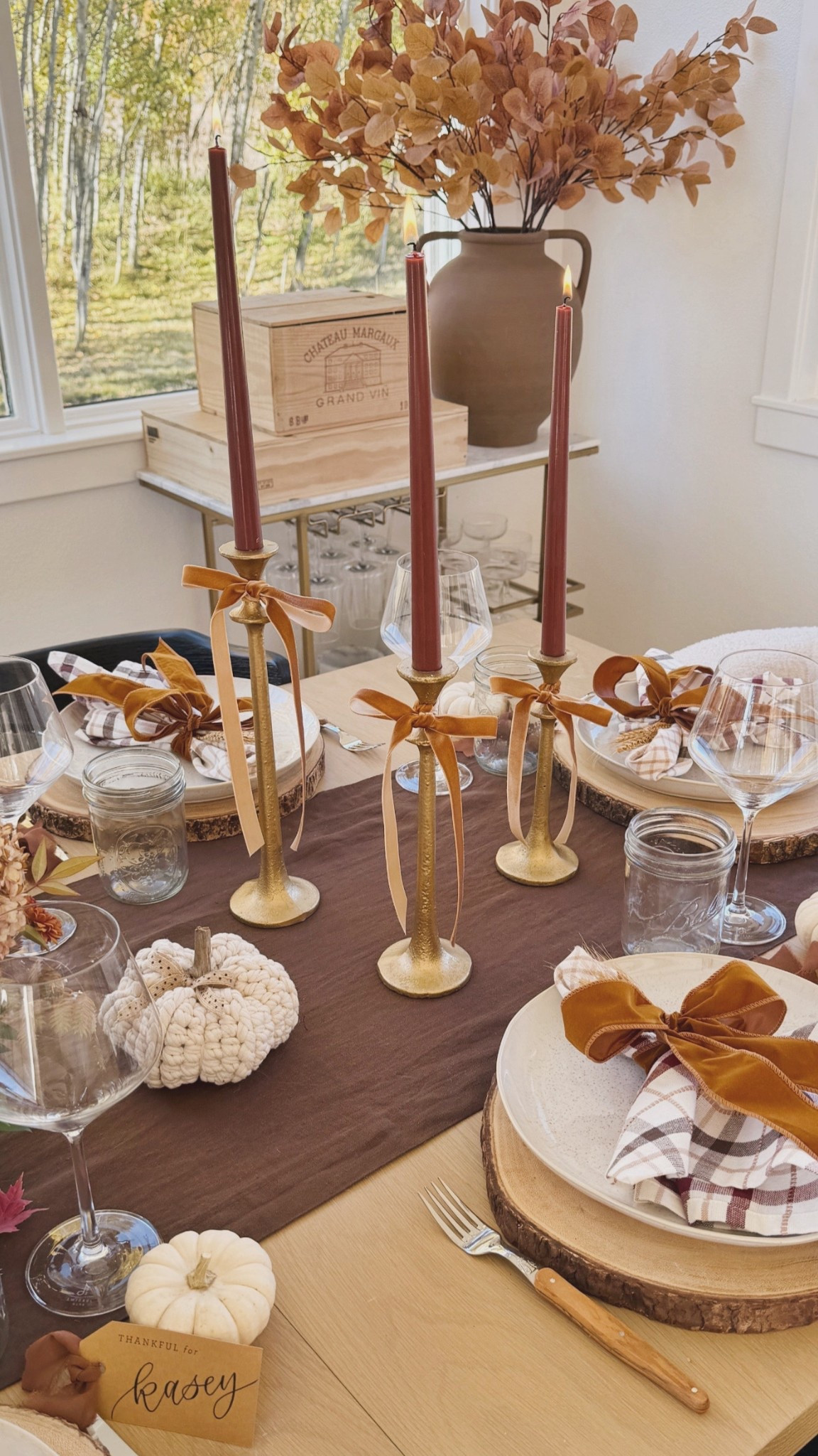 A look at this years Thanksgiving table 🤎🍂🦃. 

Home decor
Holiday 
Entertaining 

#LTKHome #LTKSeasonal