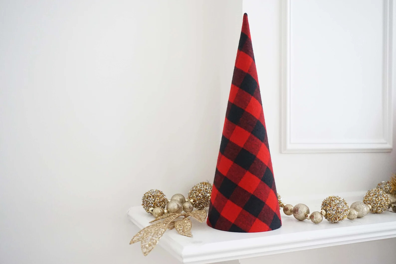 Red and Black Buffalo Plaid Christmas Tree | Bufflalo Check Holiday Tree | Christmas Decorations | Etsy (US)