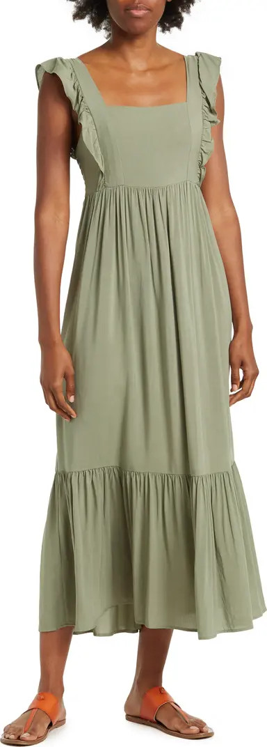 Flutter Sleeve Maxi Dress | Nordstrom Rack