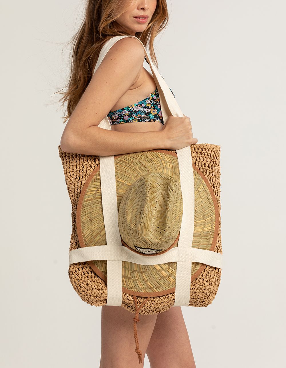 Womens Straw Tote + Hat Carrier | Tillys