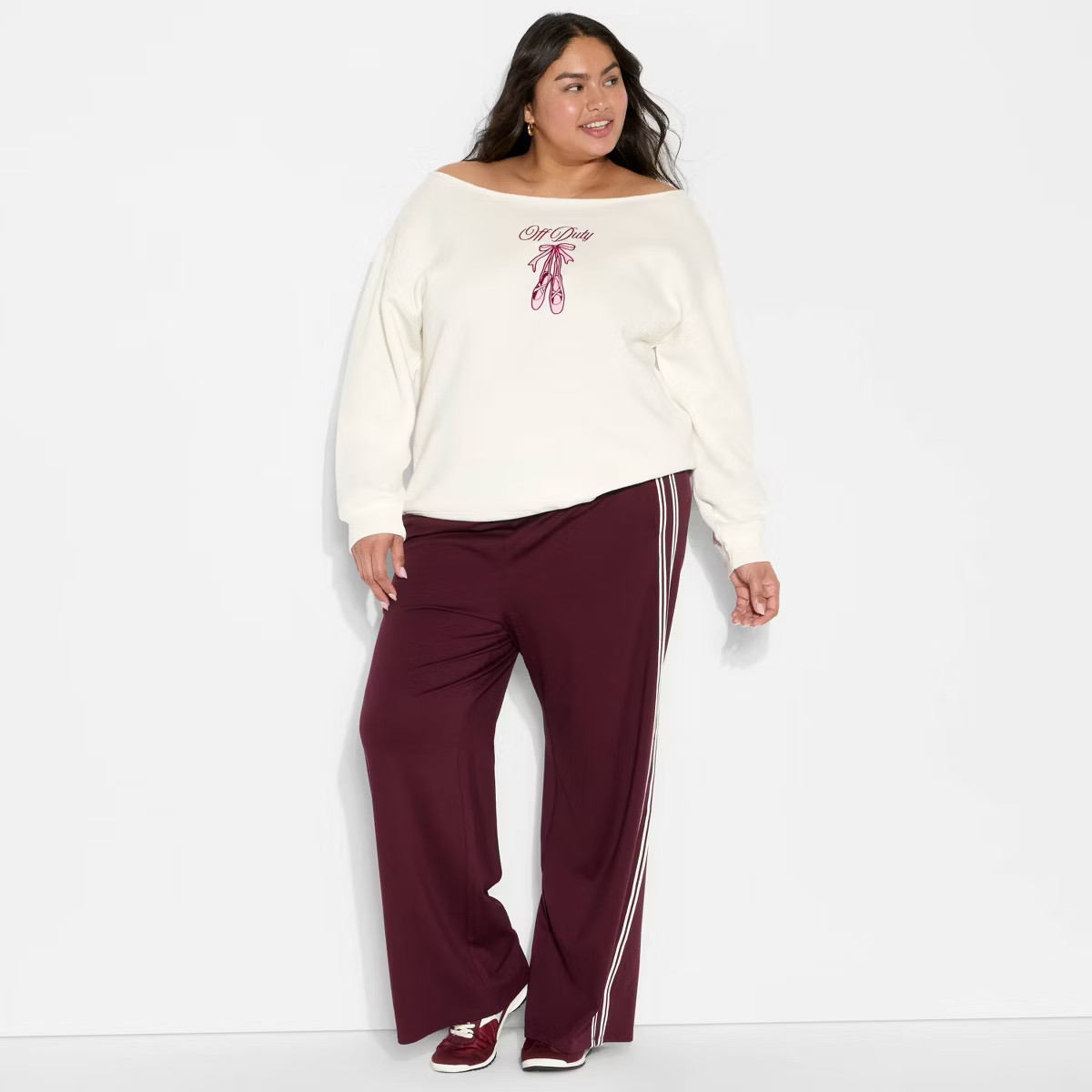 Women's Off the Shoulder Sweatshirt - Wild Fable™ | Target