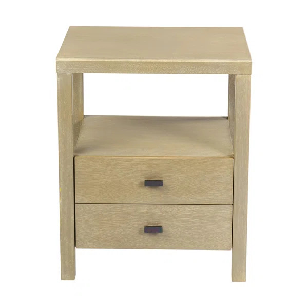 Leflore 22'' Tall 2 - Drawer Nightstand | Wayfair North America