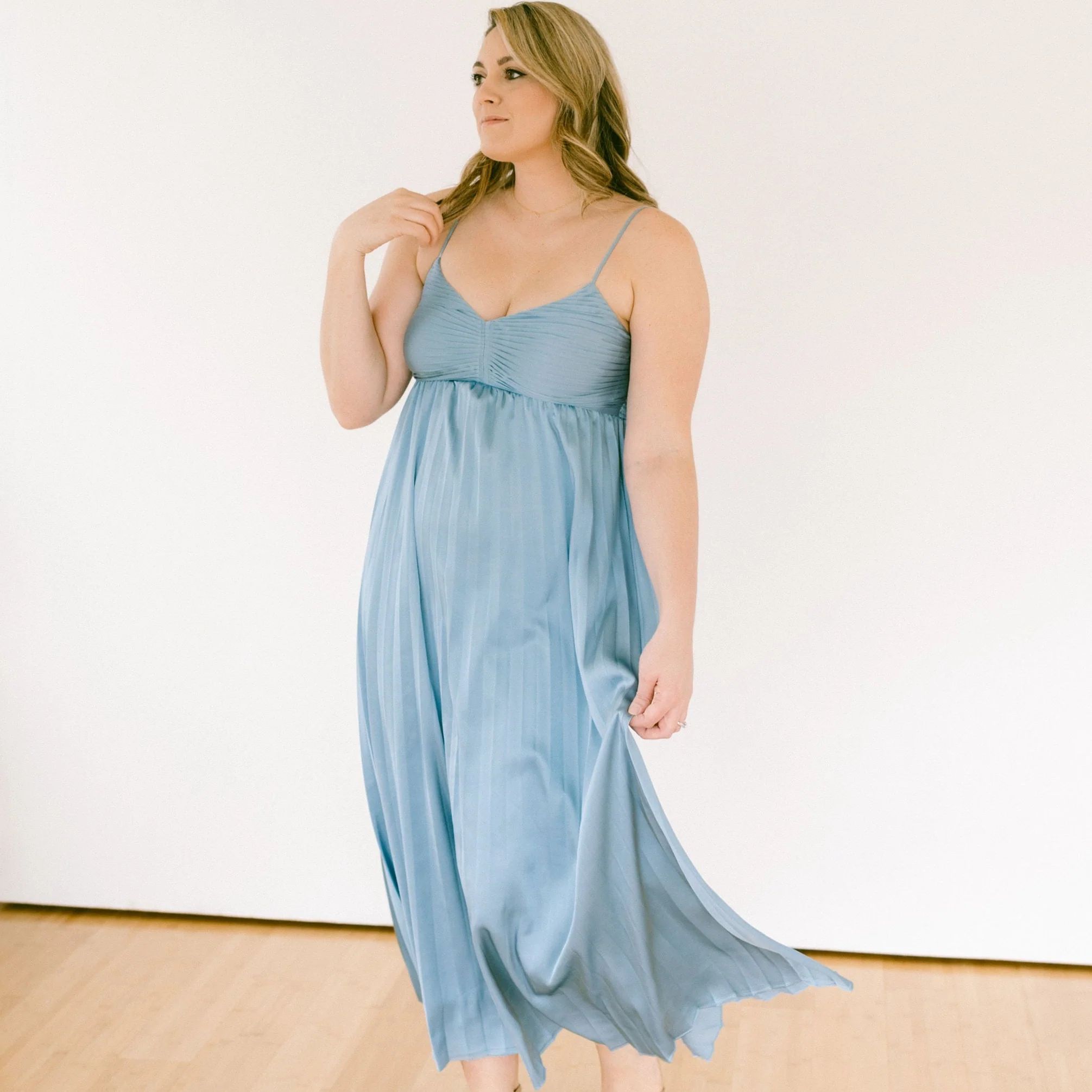 Dusty Blue Dress | Riah Jane & Co
