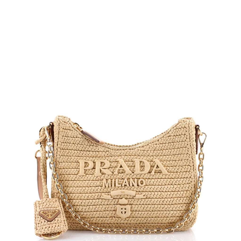 Re-Edition 2000 Shoulder Bag Raffia Mini | Rebag