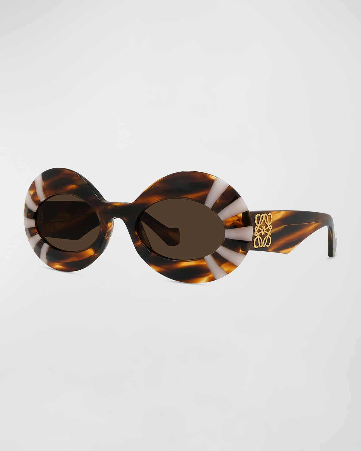 Anagram Oval Acetate Sunglasses | Neiman Marcus