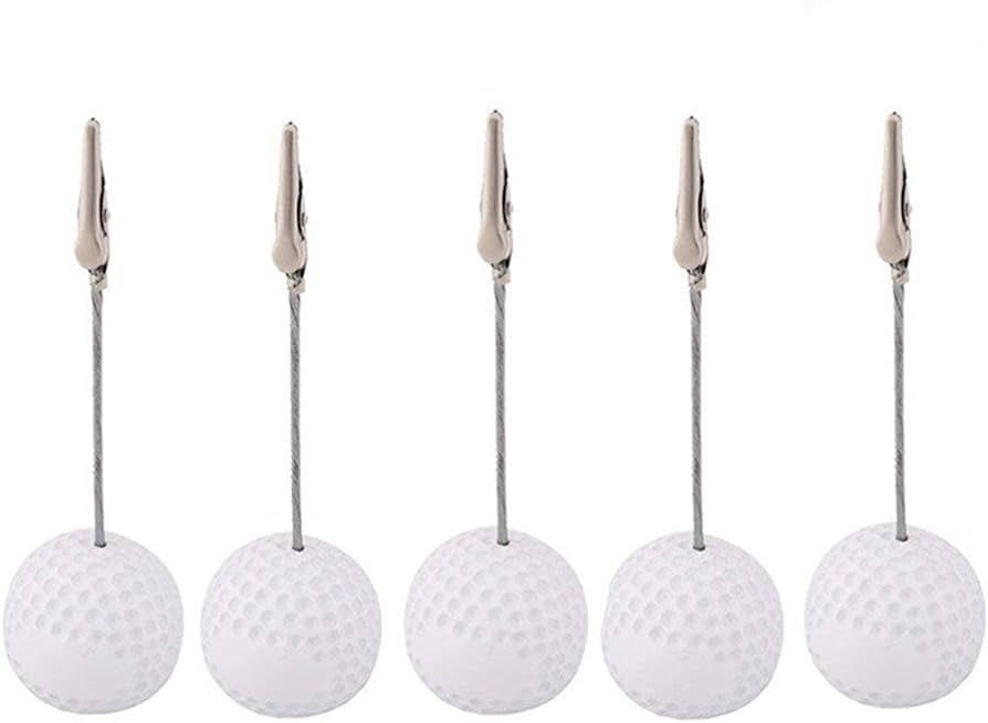 Golf Ball Shaped Table Number Holder Name Place Card Holder Memo Clip Holder Stand Note Holder Pi... | Amazon (US)