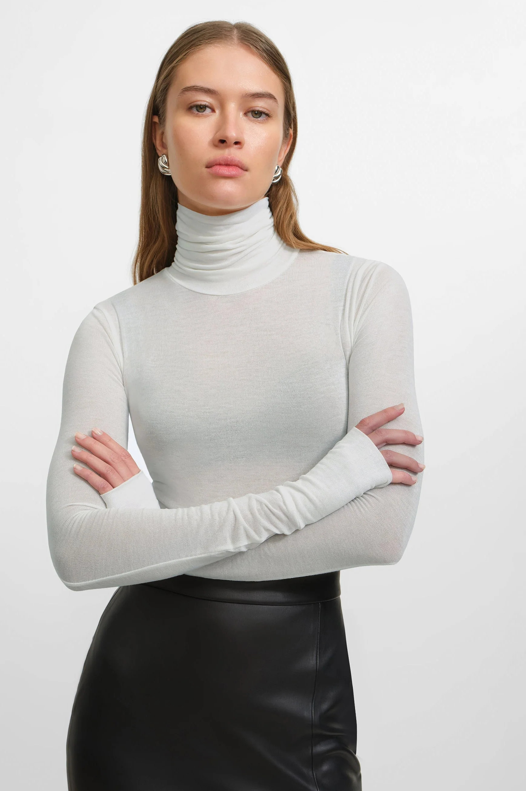 Eloise Sheer Turtleneck | Marcella