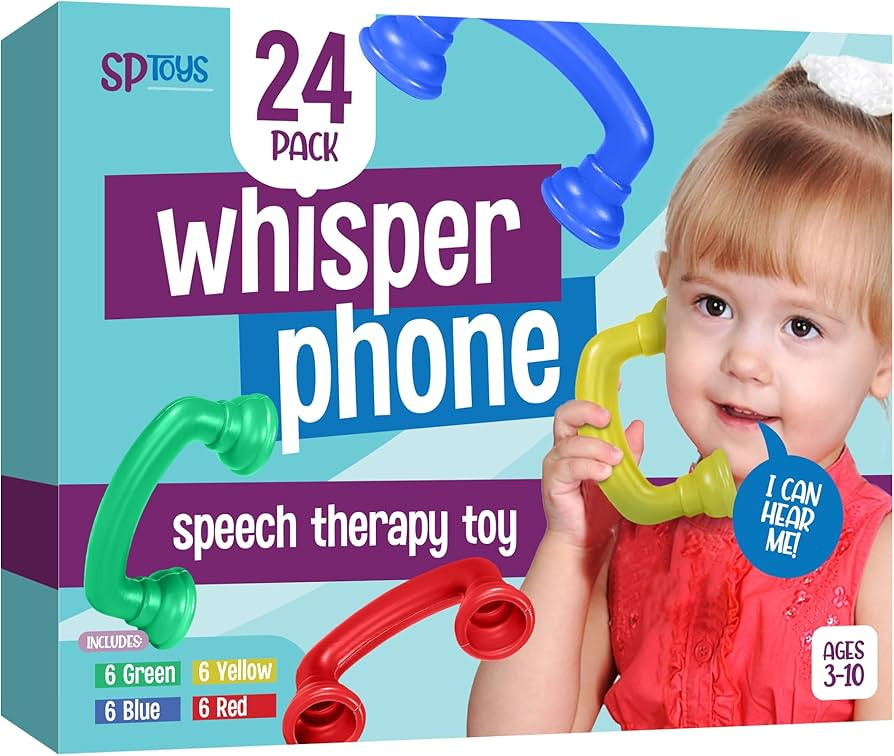 Reading Phones [24 Pack Multi Color] Auditory Feedback Whisper Phone Classroom Manipulative, Spee... | Amazon (US)