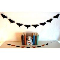 Felt Halloween Black Bats Garland Banner, Party Decorations, Trick Or Treat, Kids Costumes, Birthday | Etsy (US)