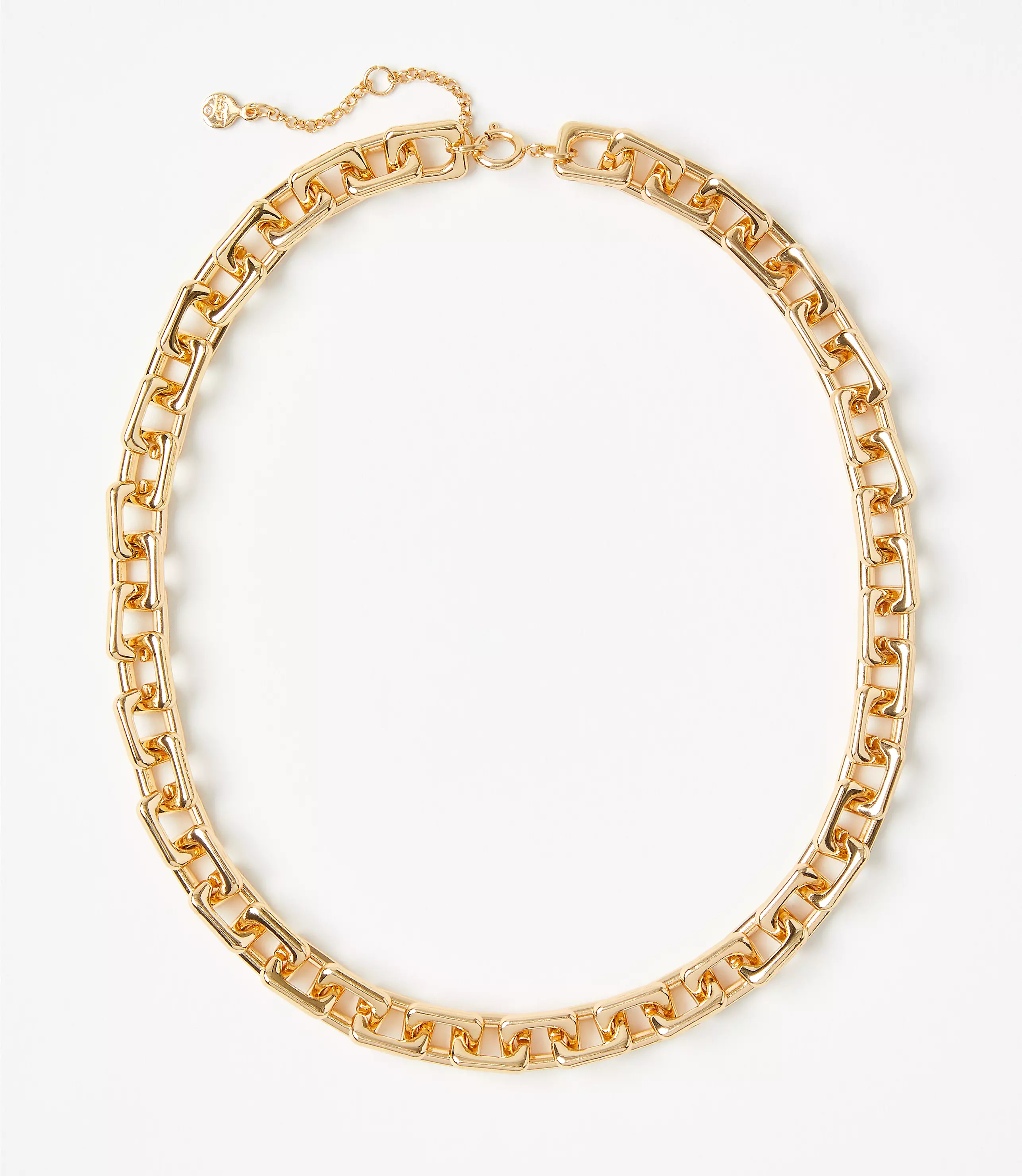 Squared Chain Link Necklace | LOFT