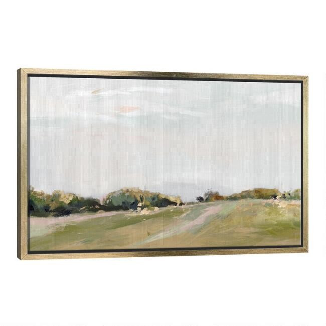 Golden Grasslands by Isabelle Z Framed Canvas Wall Art | World Market