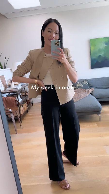 Latest reel: my week in outfits! So many great finds in Ann Taylor’s newest arrivals! My favorite has to be the camel jacket, it’s going to sell out fast! 

I’m wearing a size 2 in everything. 

#workoutfit #workwear #reel #outfits #classicstyle

#LTKworkwear #LTKstyletip #LTKSeasonal