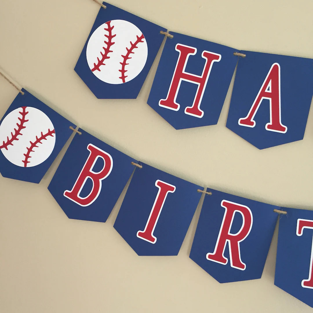 Baseball Birthday Banner, Baseball First Birthday Banner, Baseball Birthday Party Decor, Baseball... | Etsy (US)