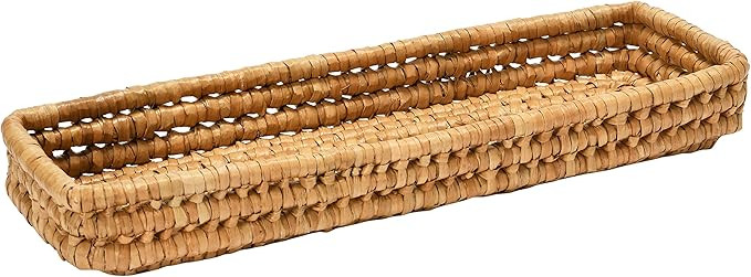 Bloomingville Hand-Woven Bankuan Tray, 20"L x 6"W x 3"H, Natural | Amazon (US)