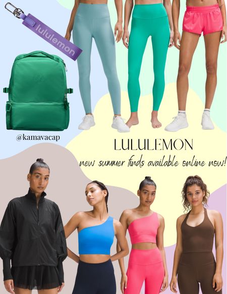 NEW LULULEMON FINDS FOR SUMMER 😍 so many cute & comfy new items and colors!

items pictured:
• never lost keychain in dark lavender/white opal ($20)
• new crew backpack 22L in emerald ice ($98)
• lightweight tennis full-zip track jacket in black ($148)
• align asymmetrical bra *light support, c/d cup in poolside ($58)
• align asymmetrical bra *light support, a/b cup in lip gloss ($58)
• align halter tank top in java ($68)
• wunder train high-rise tight 28” in tidal teal ($98)
• align high-rise pant 28” in maldives green ($98)
• hotty hot low-rise lined short 2.5” in lip gloss ($68)

shop these finds & so much more on my LTK! 🫶🏻
@kamavacap

#LTKstyletip #LTKFind #LTKfit