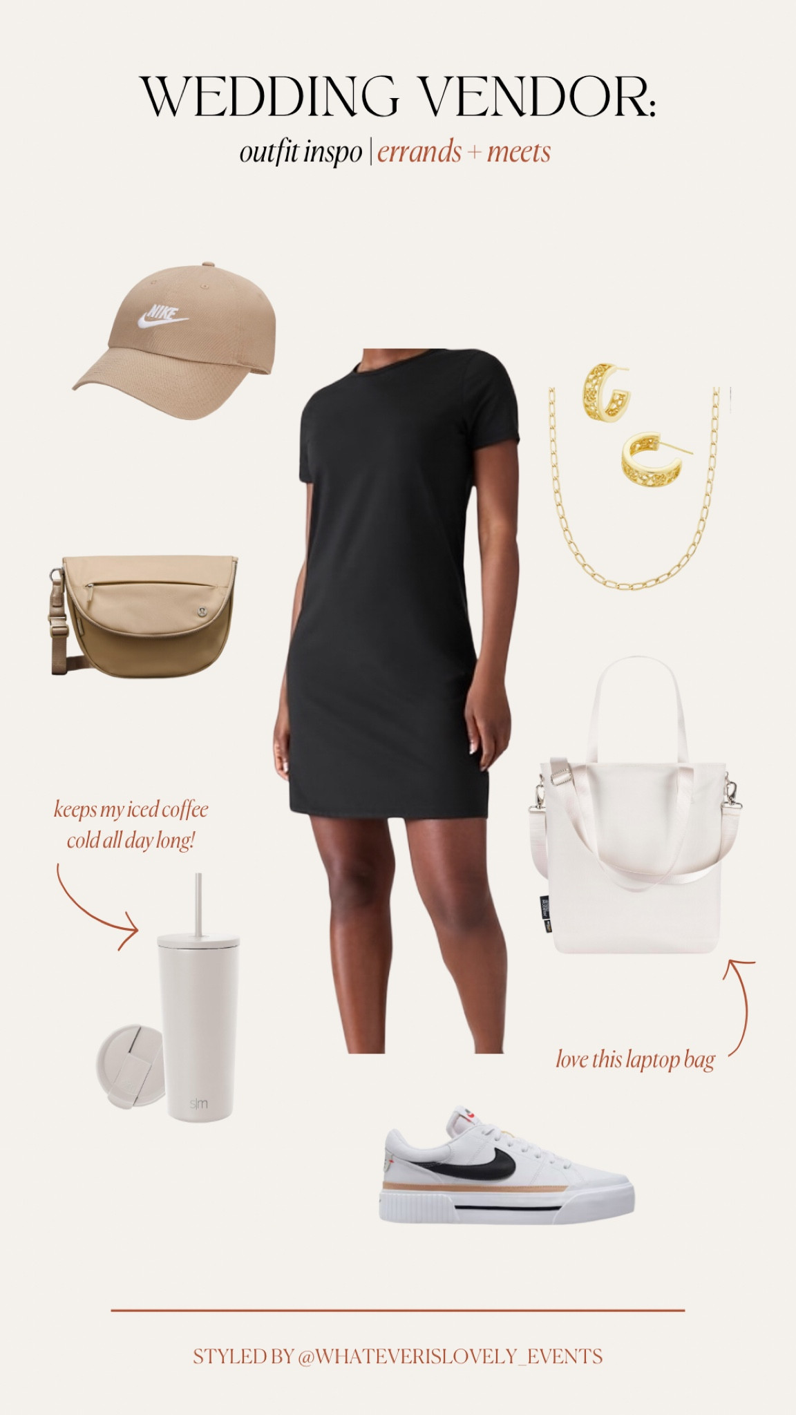 What I’m wearing this week as a wedding vendor — We’ve got wedding planning and vendor meets, final wedding meets, and day-of errands we’re running this week. Not to mention KC and it’s humid heat 🥵 

@athleta has some of the most flattering and lightweight pieces to keep you profesh and cool all day long. You’ll see so many of their pieces in my rotation, but today’s tee dress is a top 5 fave! 

I keep my meet and errand days a little more casual, so sneakers it is! And y’all know me, we’re extending hair wash day so popping on that cap to pull it all together in an elevated way. 

My favorite laptop bag + tumbler by @simplemodern keep everything protected and easy to carry as I’m running from space to place. The small size is perfect if I’m taking my tablet, but I love the medium when it’s laptop day. My tumbler is LEAK. PROOF. which is a must for me. (remember that time my other st*nly tumbler leaked in my bag and ruined my MacBook? 🫠) And there’s pockets all over this bag…it’s a wedding planner’s dream! 

The best part is — throw a blazer and pair of pumps on over this dress and now we’re ready to transition to rehearsal tonight. win/win/win for me 🖤 



#LTKWorkwear #LTKActive #LTKWedding