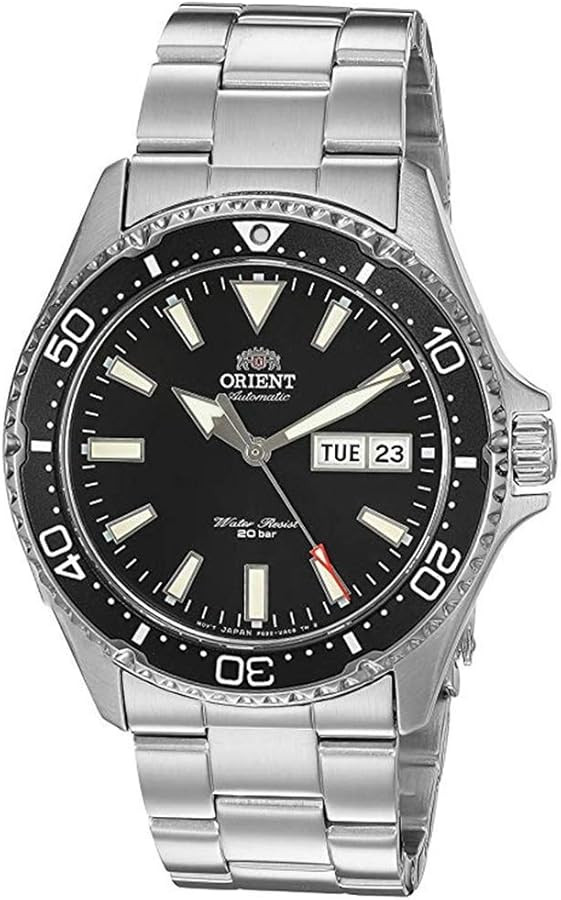 Orient Men's Kamasu Stainless Steel Japanese-Automatic Diving Watch | Amazon (US)