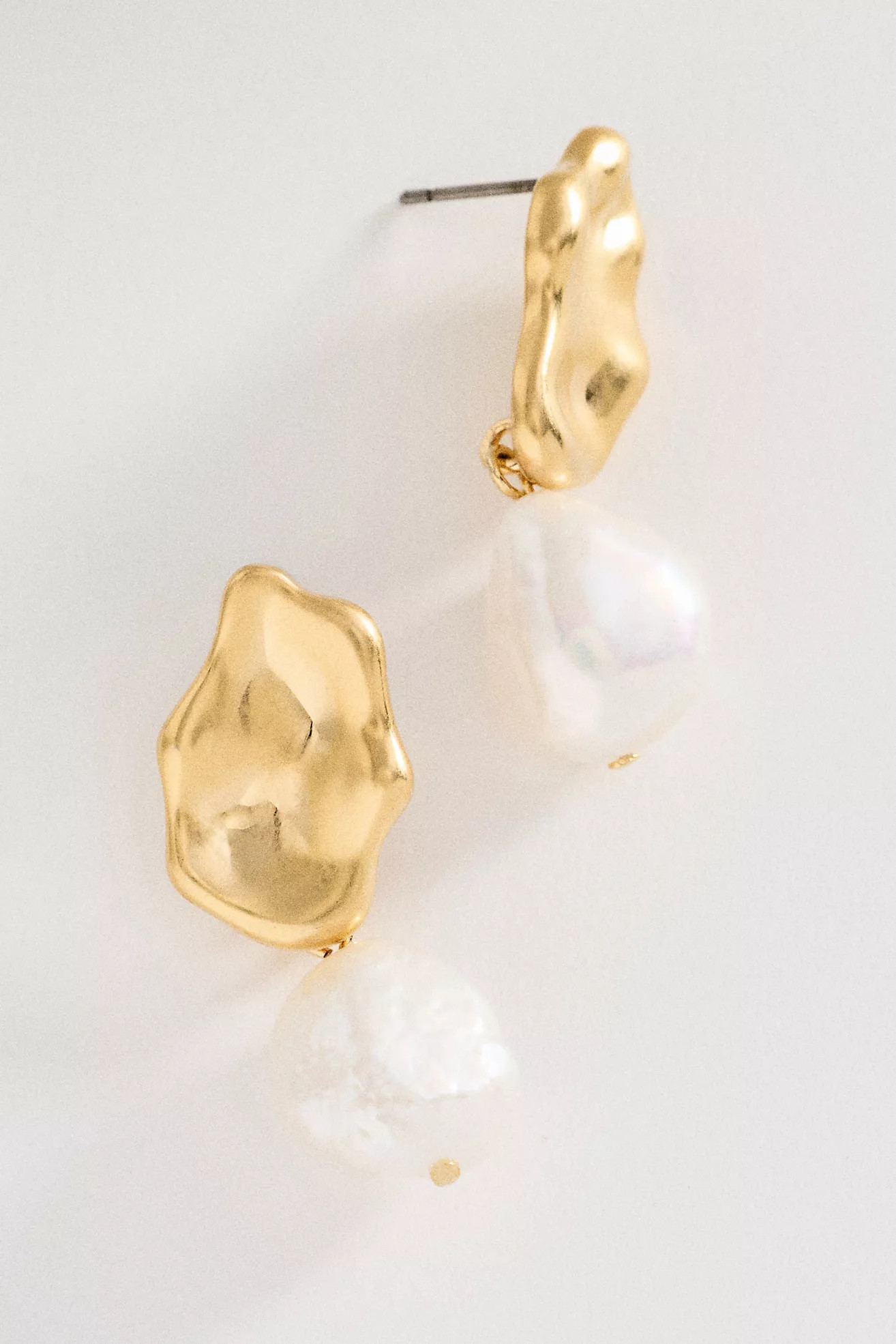 By Anthropologie Pressed Petal Pearl Drop Earrings | Anthropologie (US)