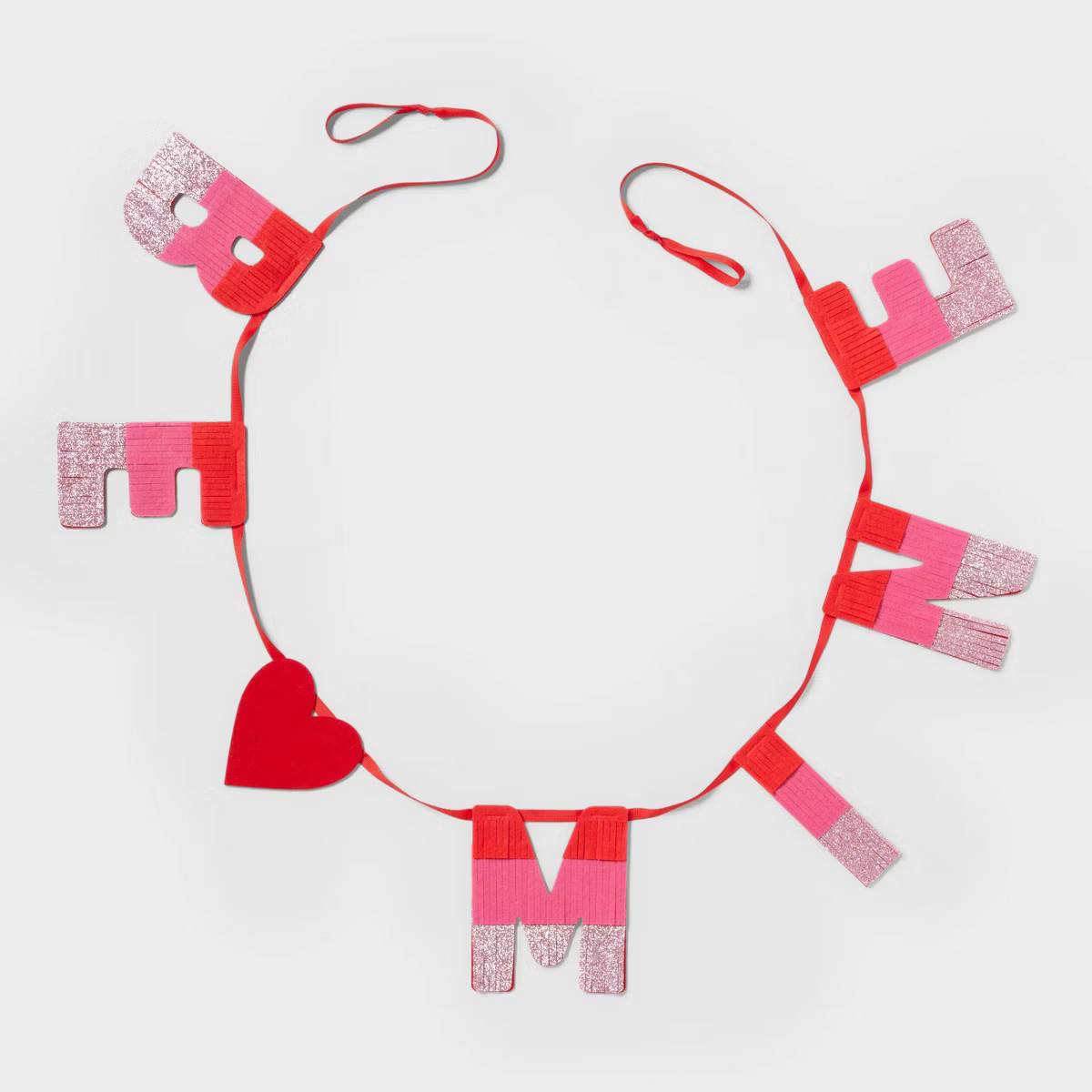 72" 'Be Mine' Felt Fringe Banner Valentine's Day Garland - Spritz™ | Target