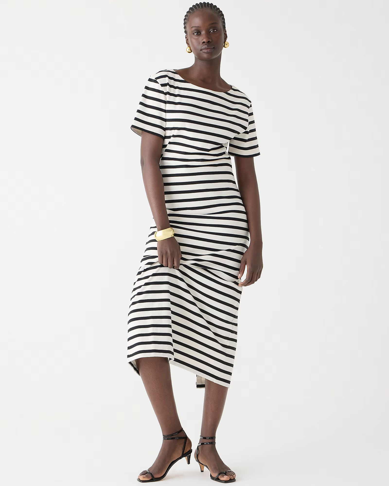 Classic mariner cloth dress in stripe | J. Crew US