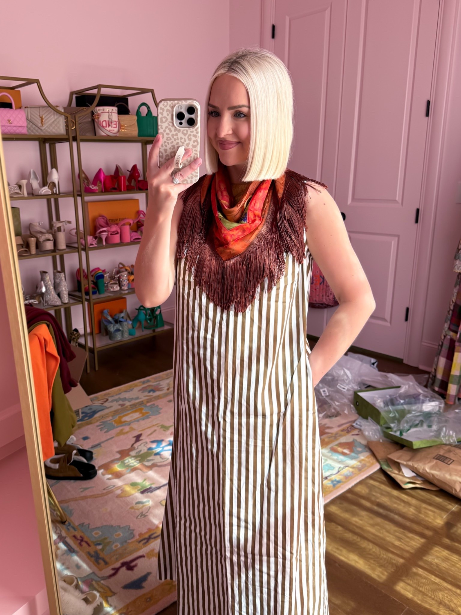 Zara fringe scarf NEW color