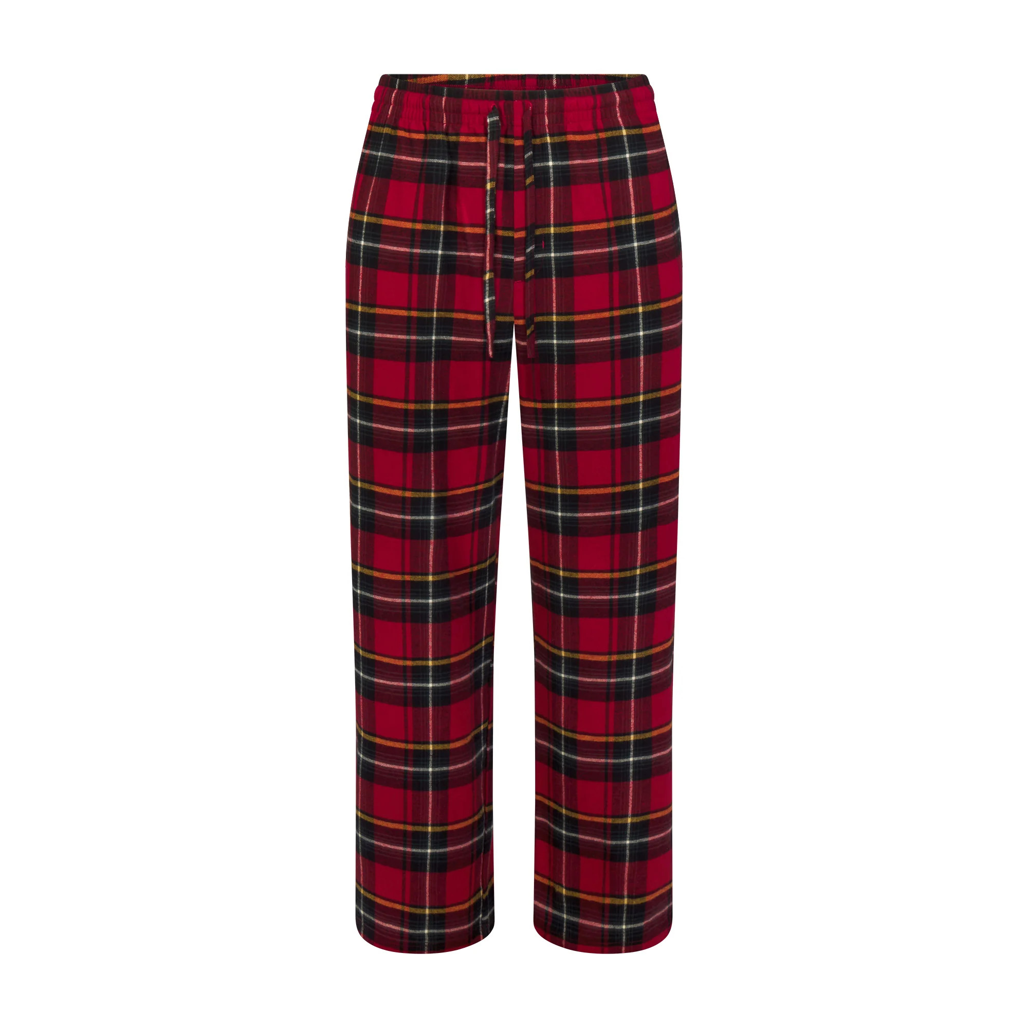 FLANNEL SLEEP MENS PANT | RED HOLIDAY PLAID | SKIMS (US)