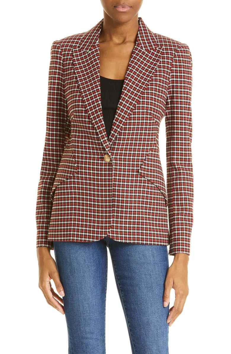 Chamberlain Check Peaked Lapel Blazer | Nordstrom