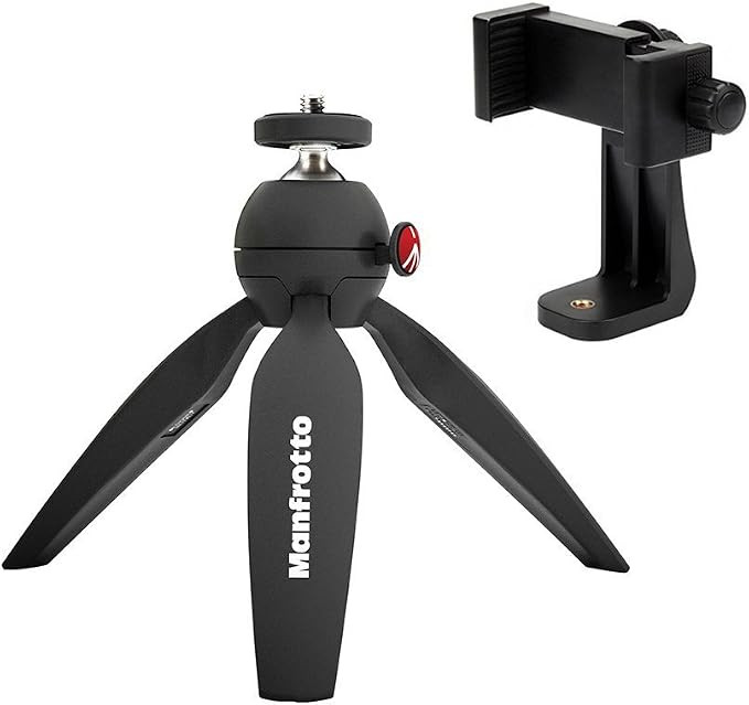 Manfrotto MTPIXI PIXI Mini Tripod, with ZAYKiR Universal Smartphone Tripod Adapter | Amazon (US)